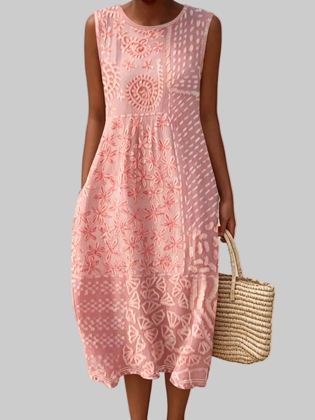 Petraia Bohemian Floral Midi Dress