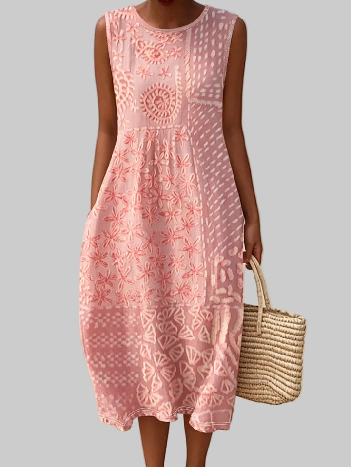 Petraia Bohemian Floral Midi Dress