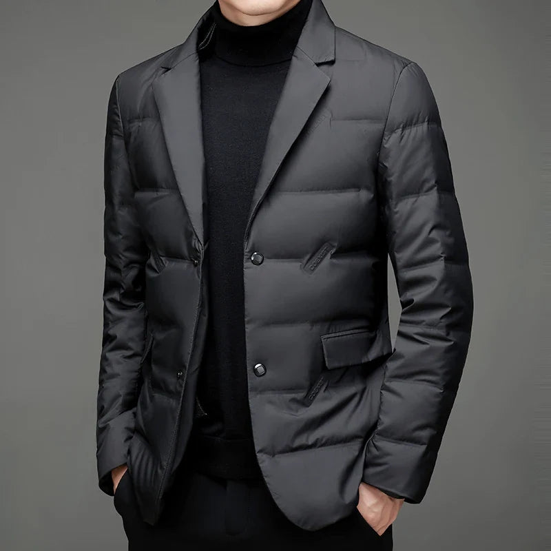 Dominic Notched Lapel Puffer