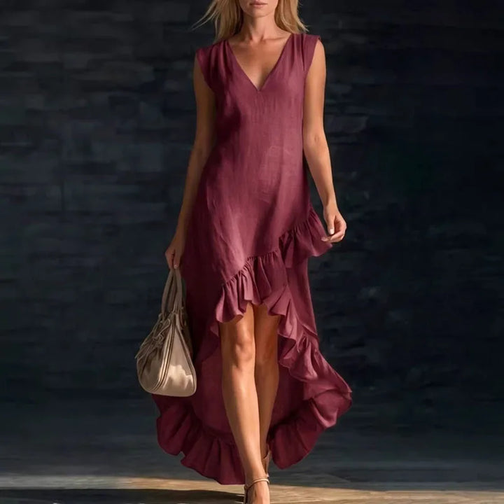 Jessica Flowy Ruffle Maxi Dress