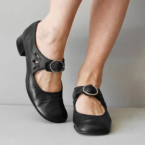 Rosalie Orthopedic Mary Jane Buckle Shoes
