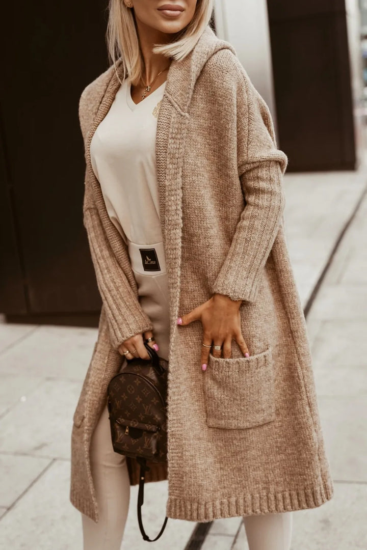Merideth Hooded Longline Cardigan