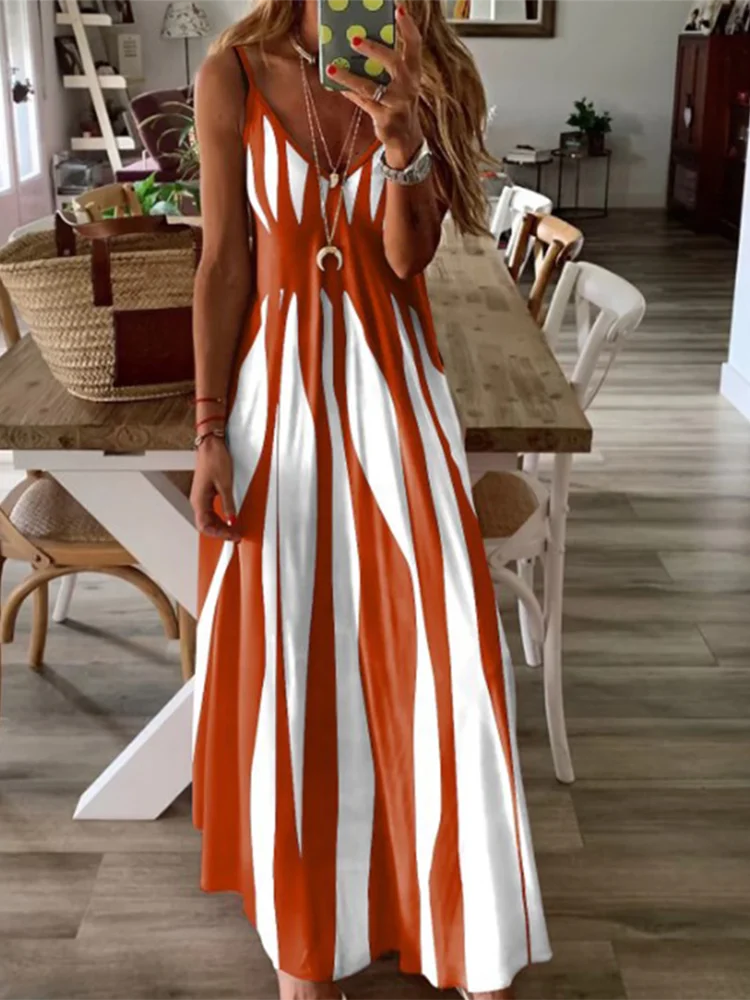 Matilda Relaxed Striped Maxi Dress