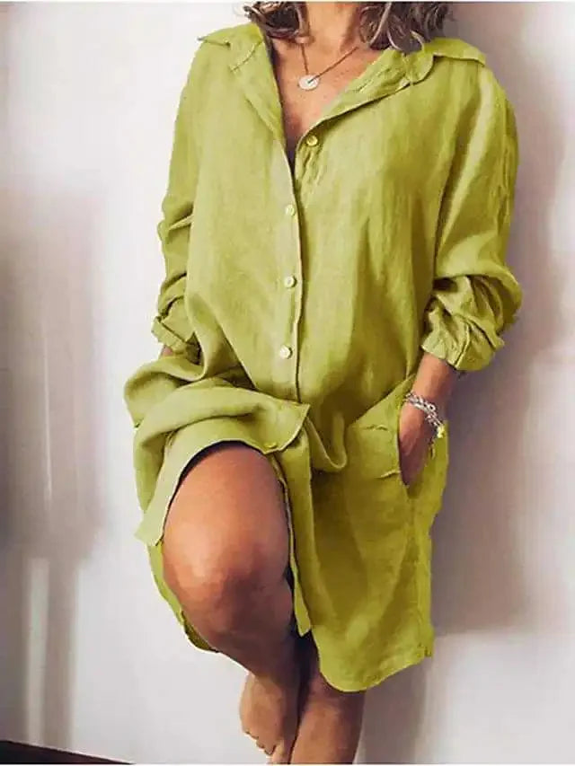 Ria Pocket Shirt Mini Dress
