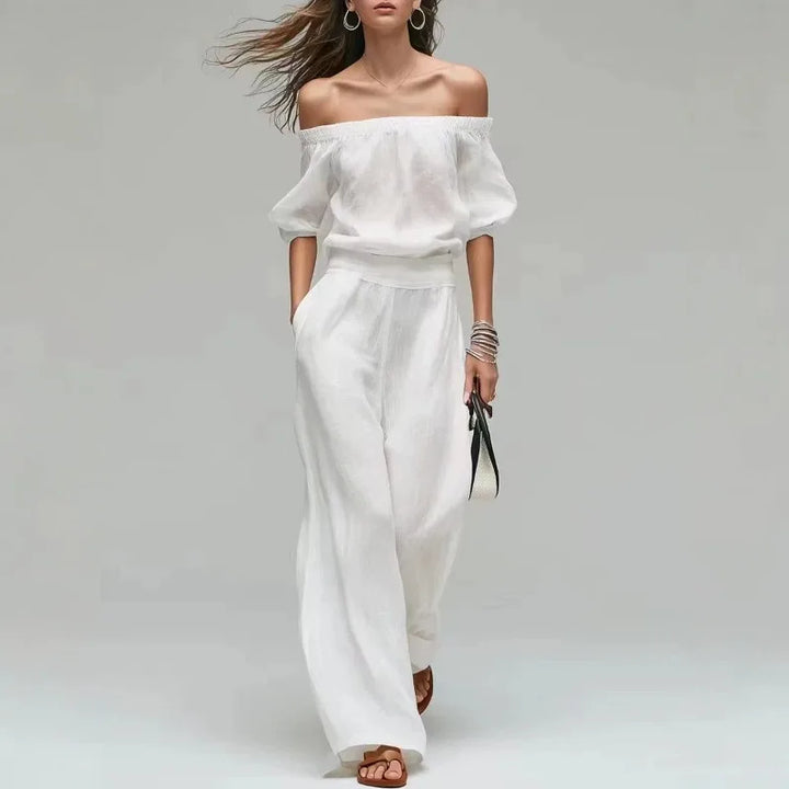Jaclyn Off Shoulder Two-Piece Set
