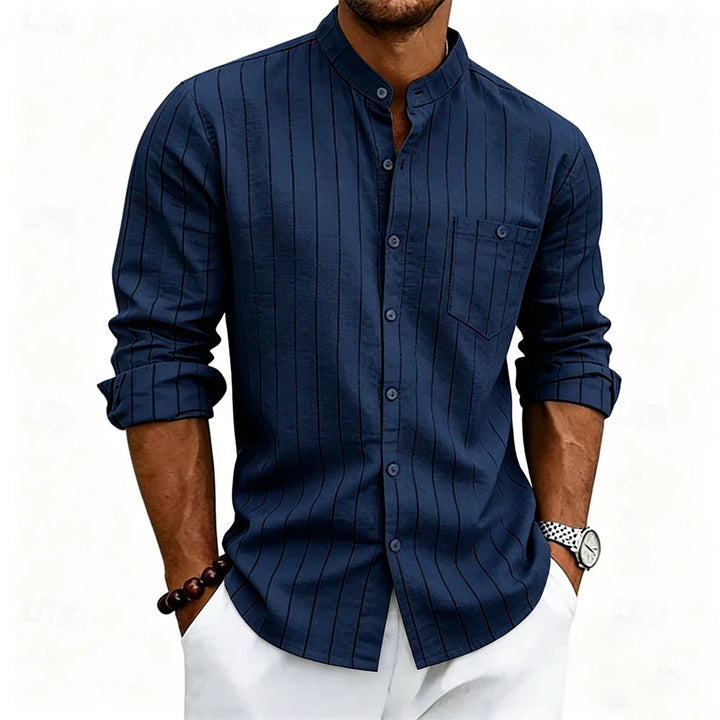 Grayson Breathable Striped Linen Shirt