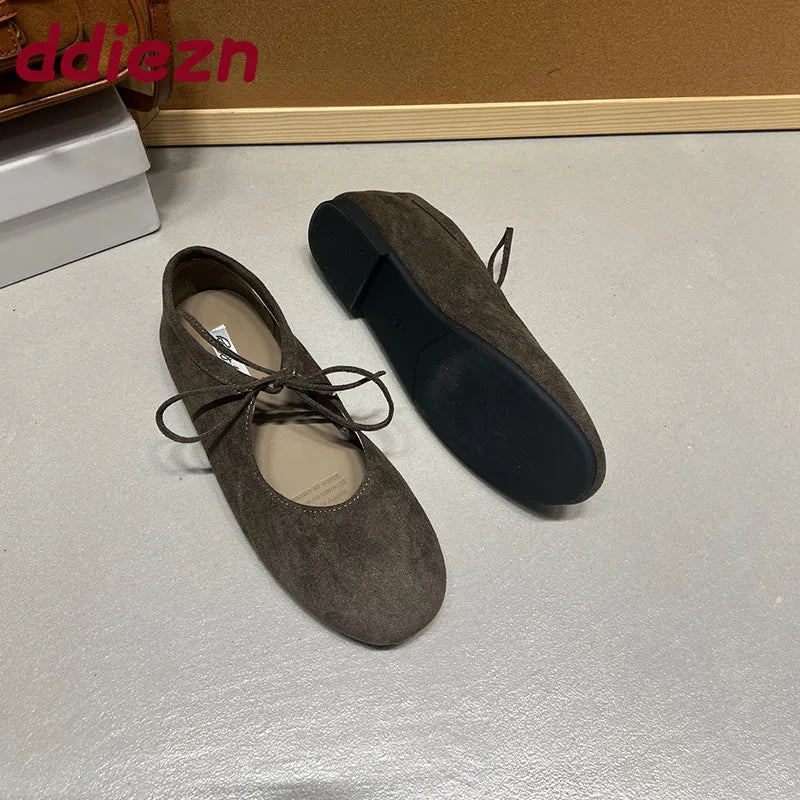 Nerida Suede Butterfly Knot Flats