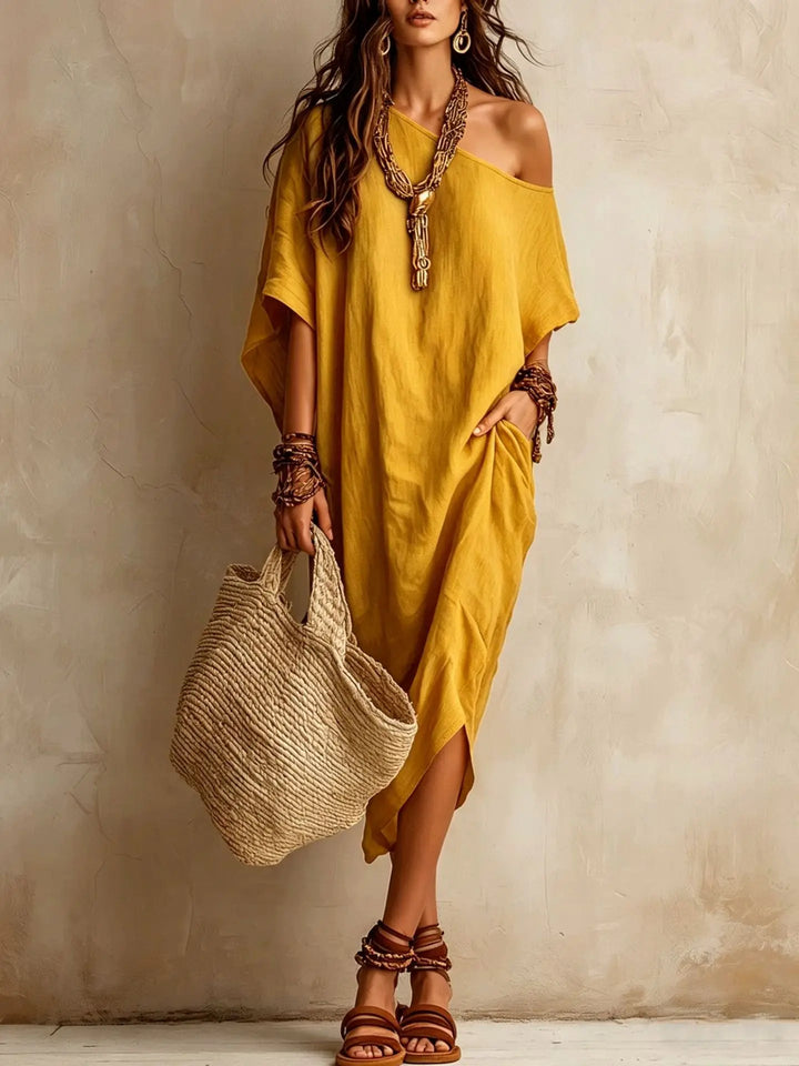 Naomi Batwing Sleeve Midi Dress