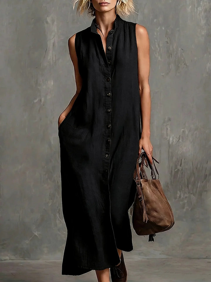 Anouk Relaxed Linen Maxi Dress