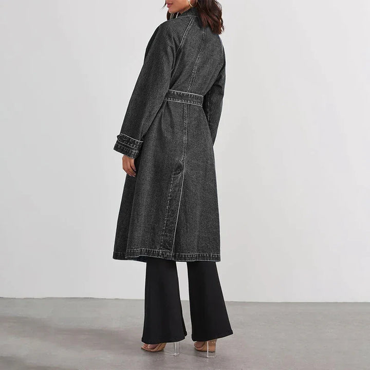 Fenwicke Tie Waist Denim Trench