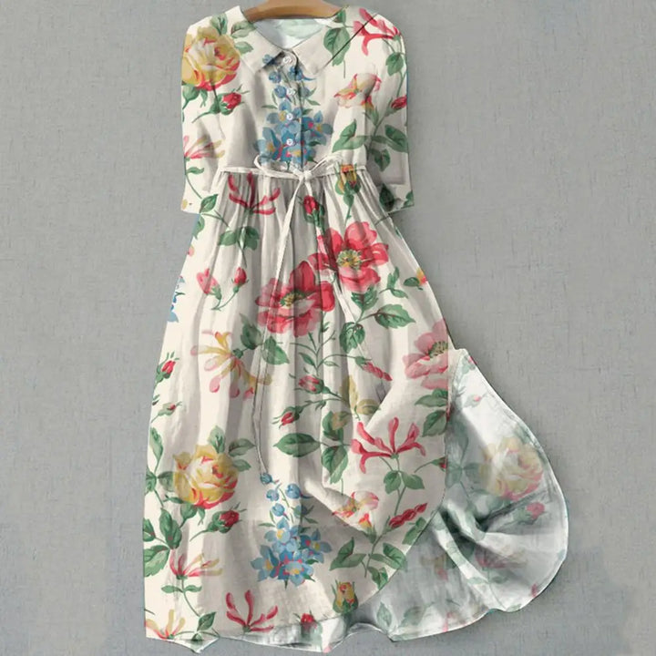 Ophelia Floral Midi Dress