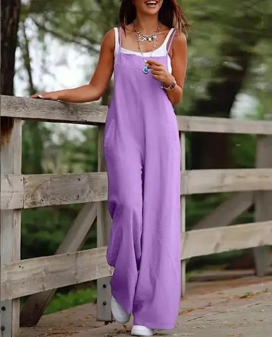 April Relaxed Wide Leg Jumpsuit