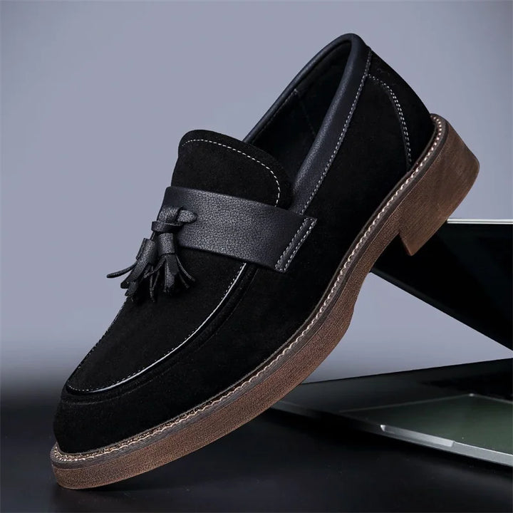 Omari Leather Tassel Loafers