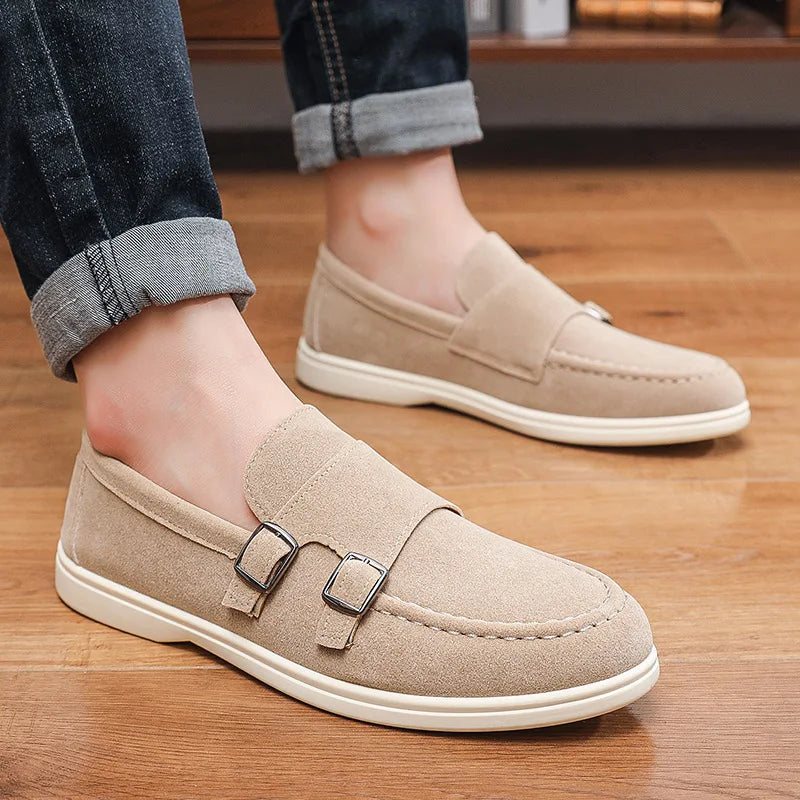 Lugano Orthopedic Double Buckle Loafers