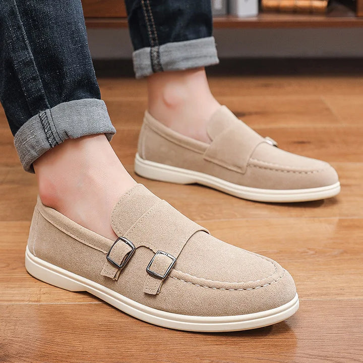 Lugano Orthopedic Double Buckle Loafers