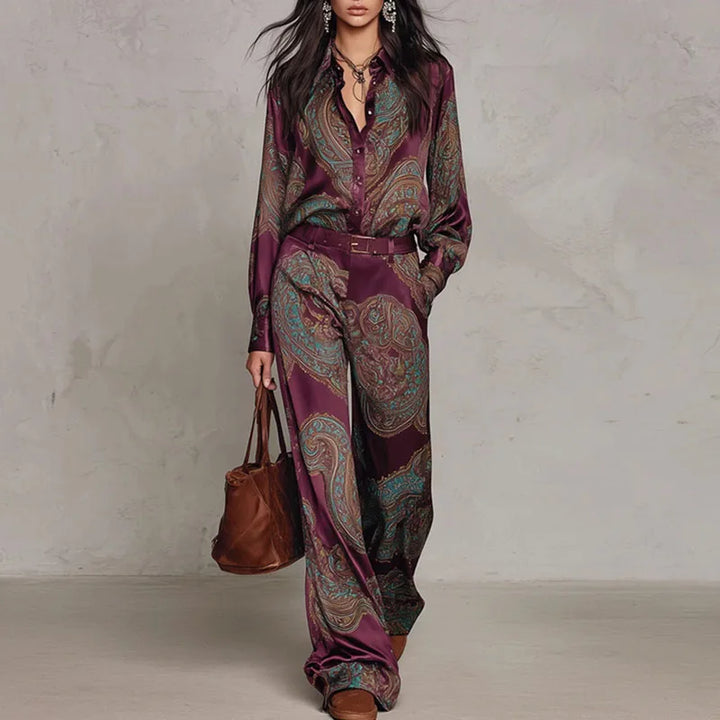Rosalind Paisley Print Two Piece Set