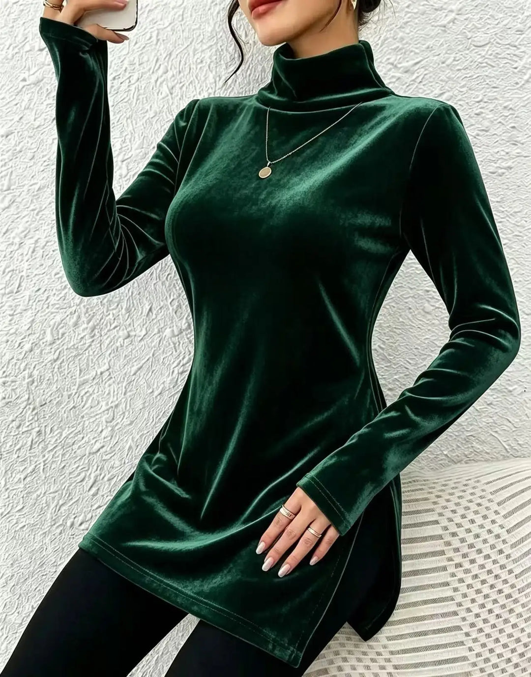 Vienna Mock Turtleneck Top