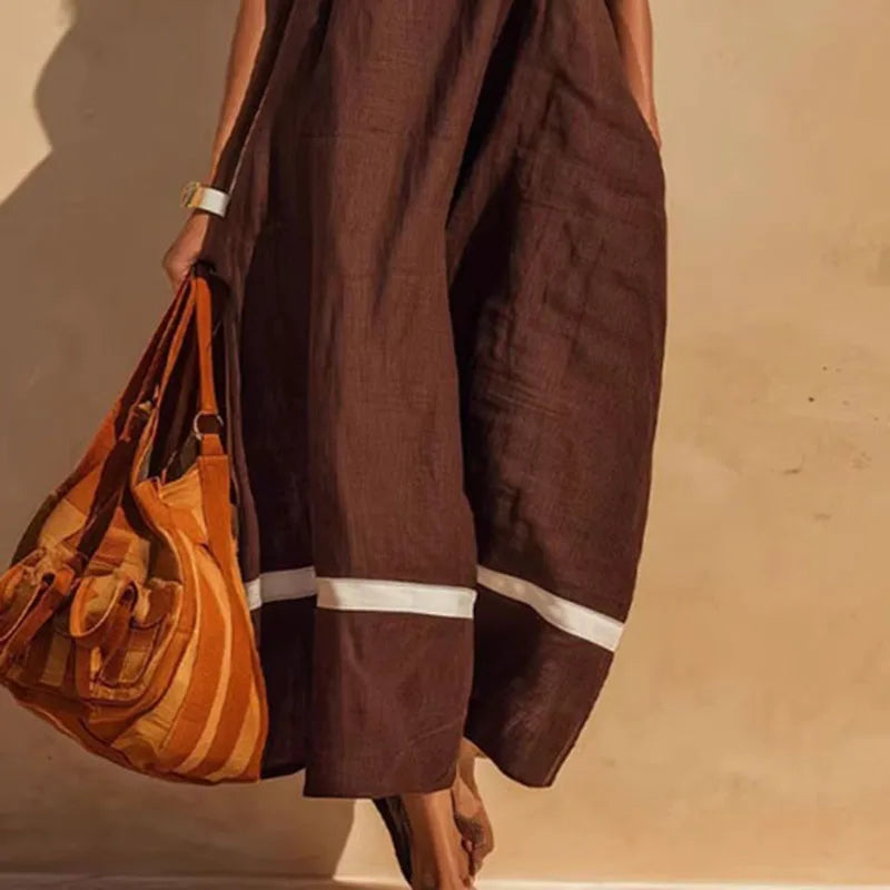 Megan Color Block Maxi Dress