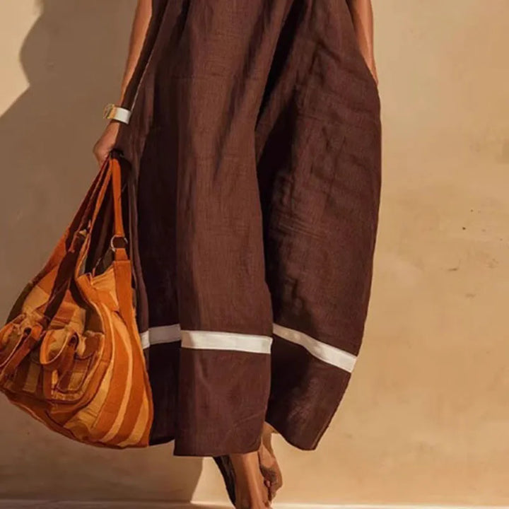 Megan Color Block Maxi Dress