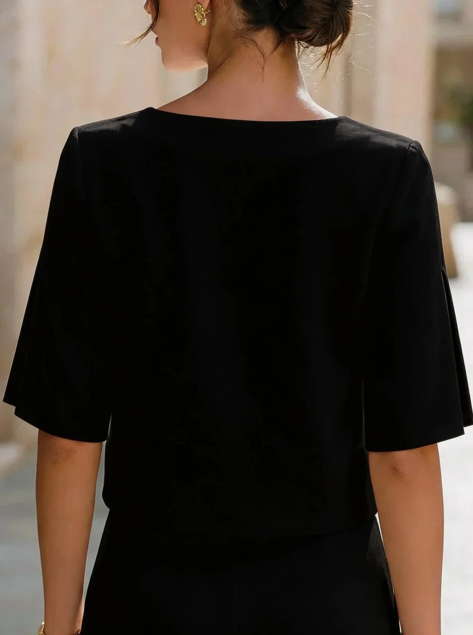 Stella Elegant Bateau Neck Top
