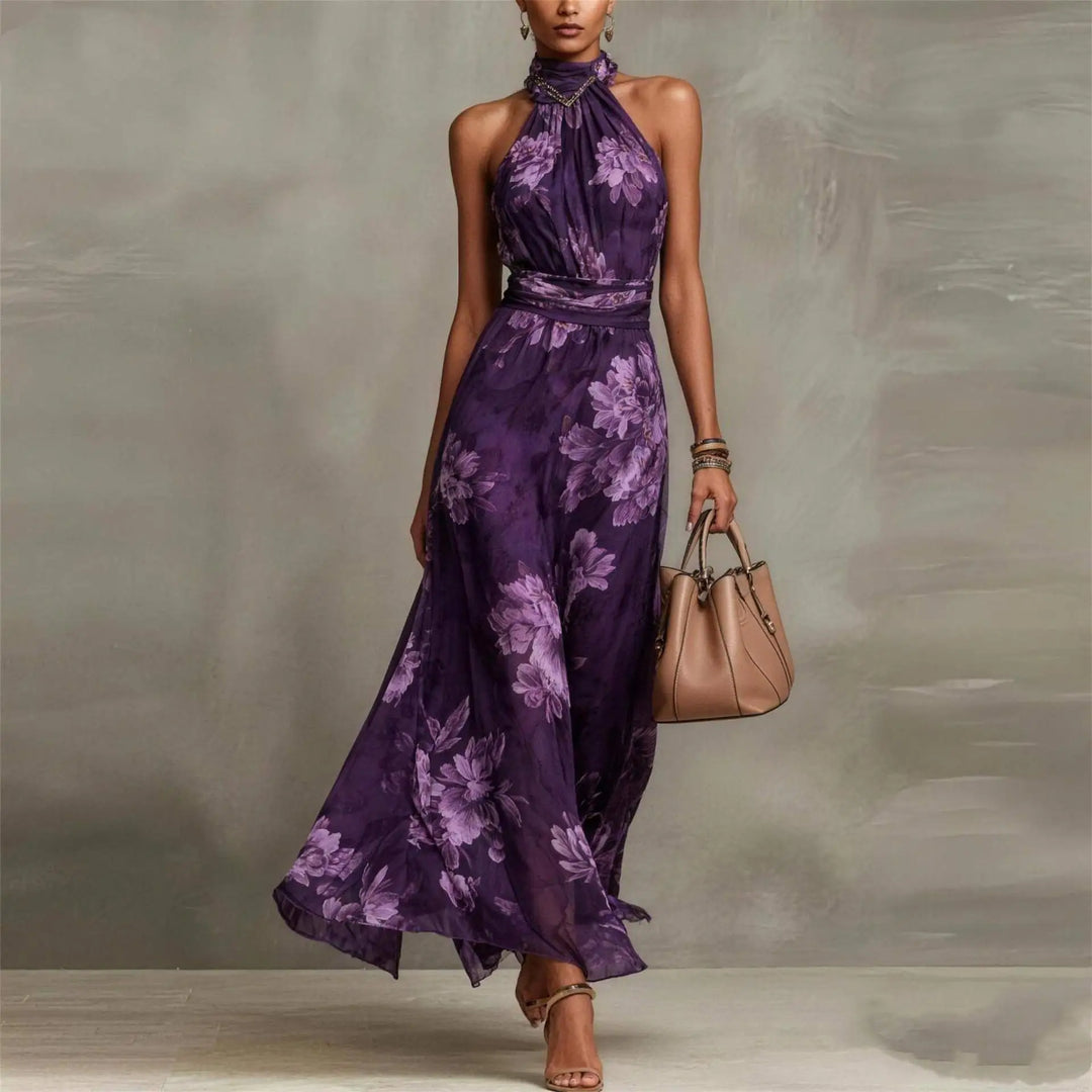 Heather Floral Maxi Wedding Guest Dress