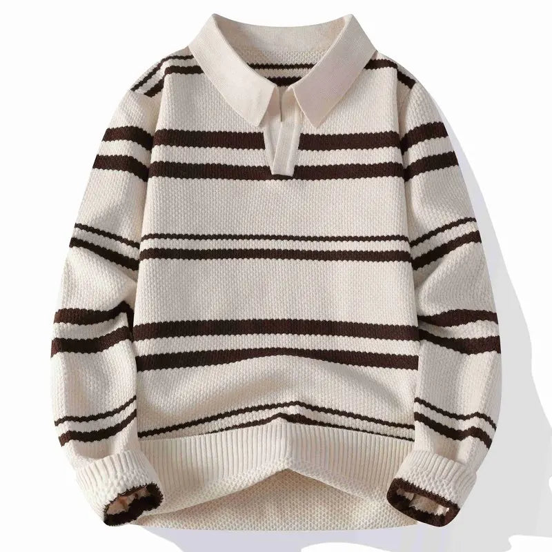Torvin Split Collar Polo Sweater