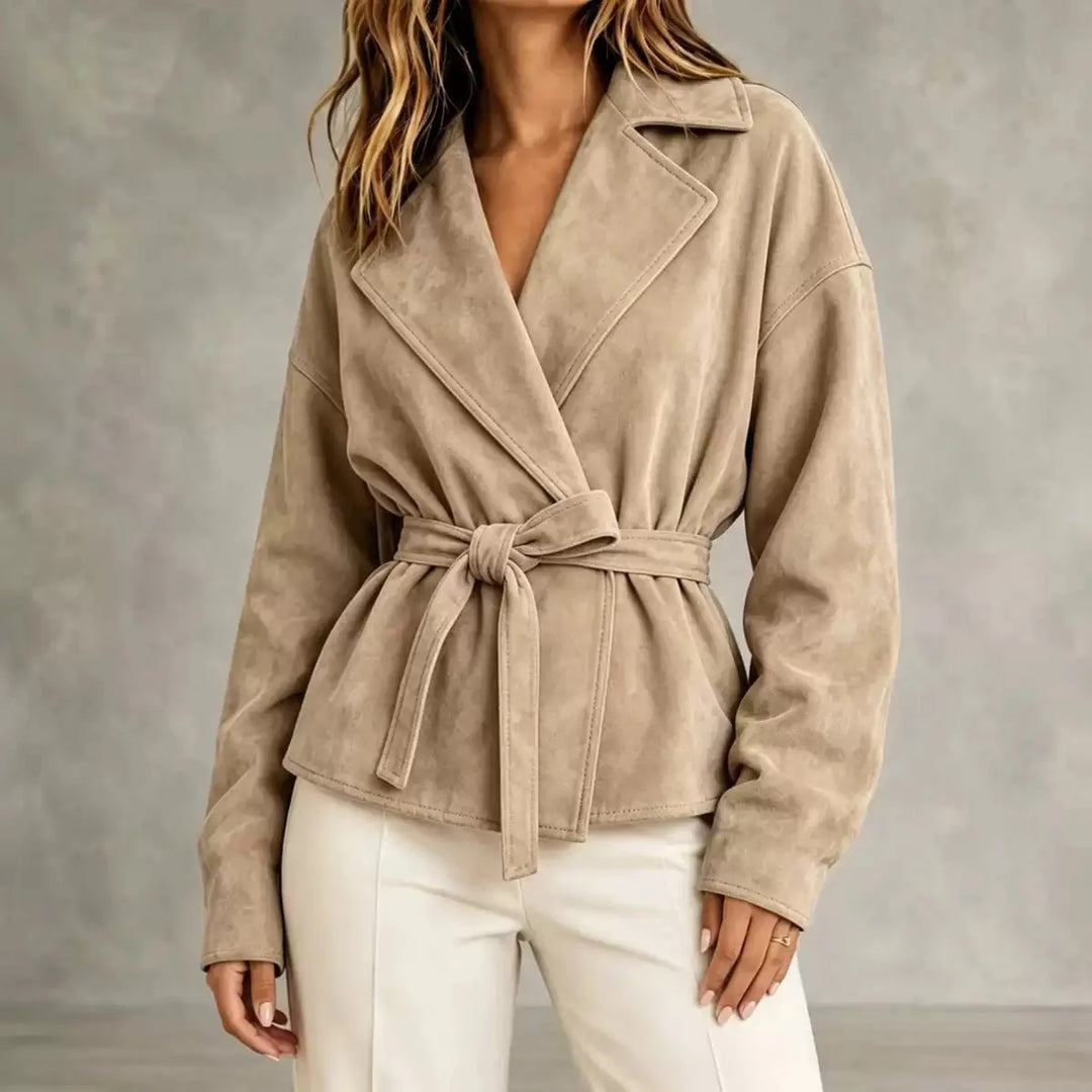 Marlena Lapel Wrap Jacket