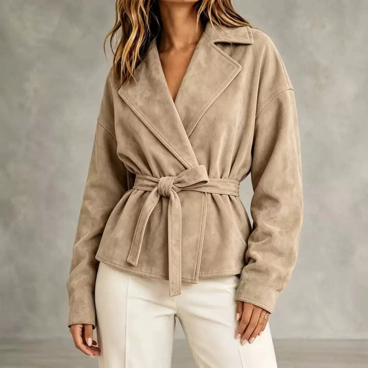 Marlena Lapel Wrap Jacket