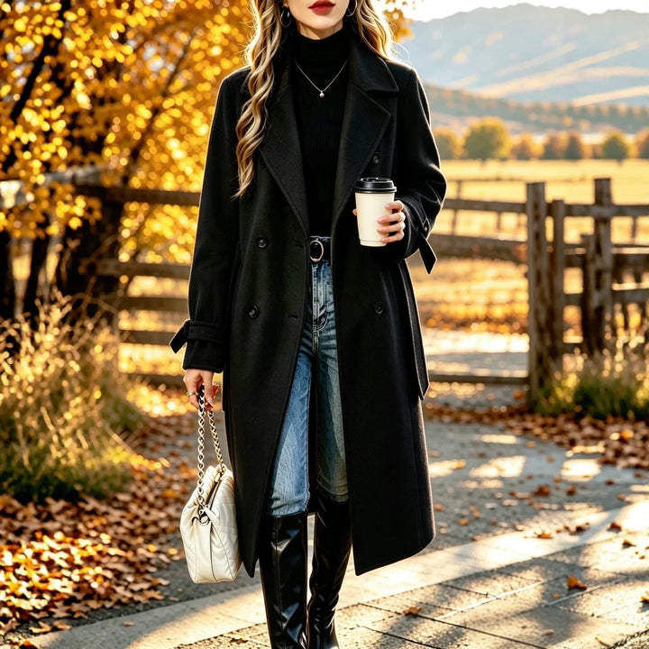 Noelle Double Breasted Wool Coat