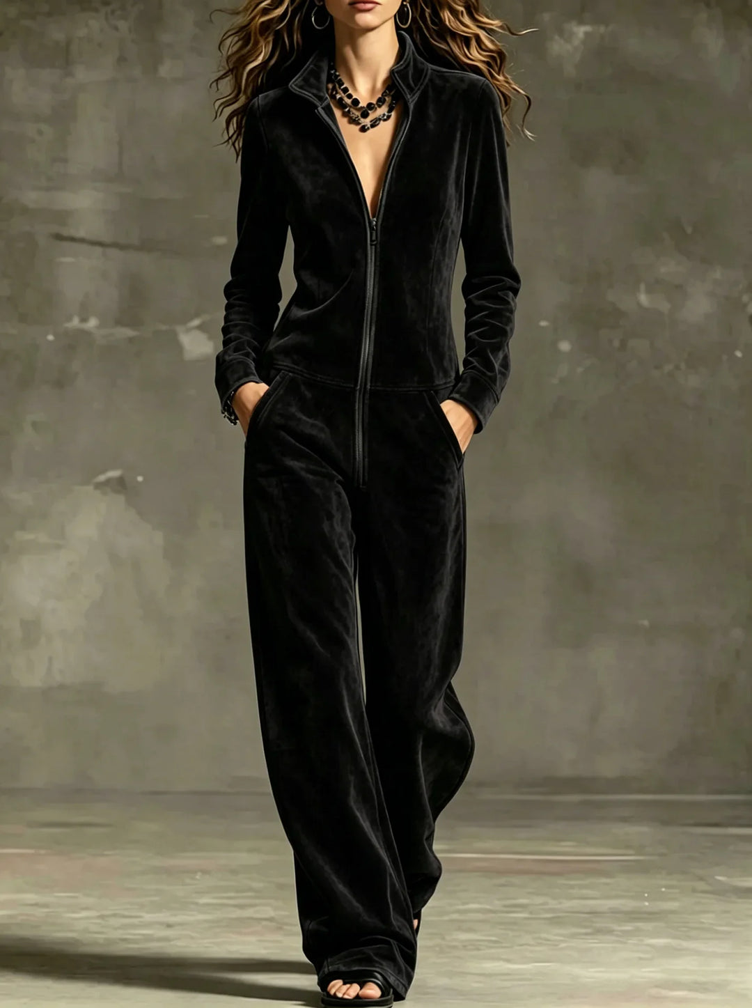 Tamsin Front Zip Jumpsuit