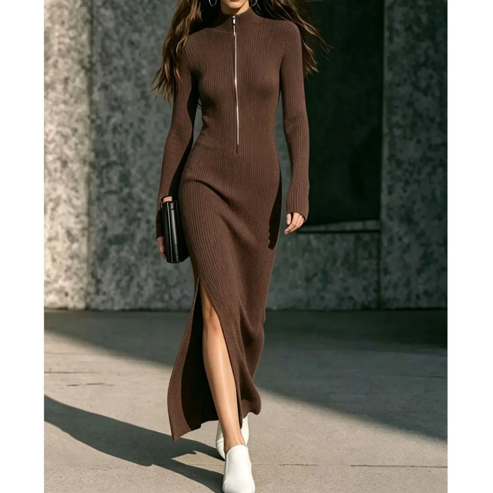 Kayla Ribbed Long Dress