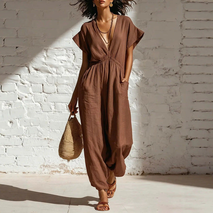 Carey Casual Wide Leg Jumpsuit