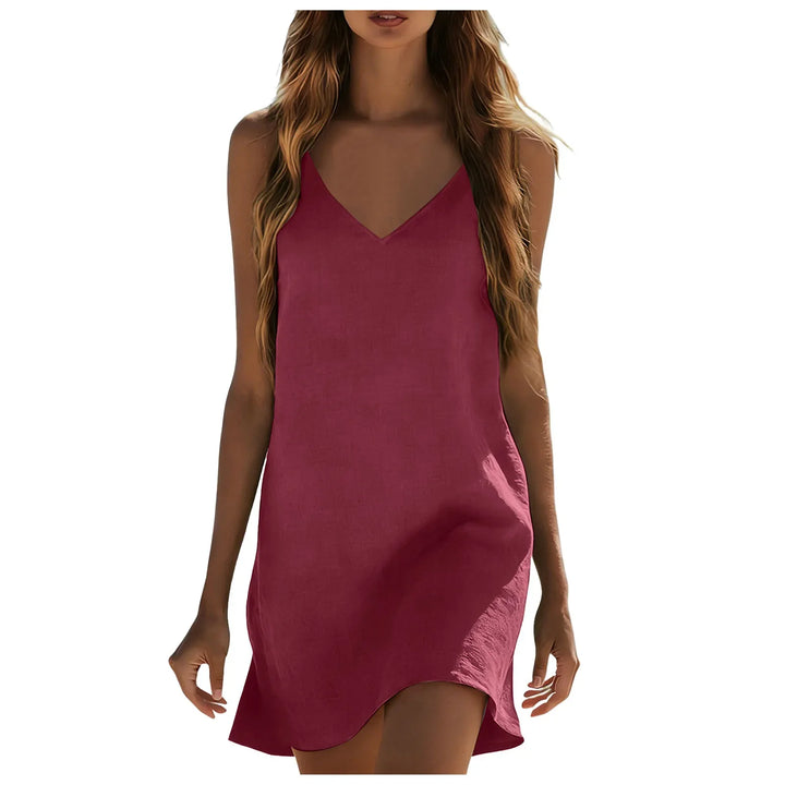 Eliza Cotton Linen Mini Dress