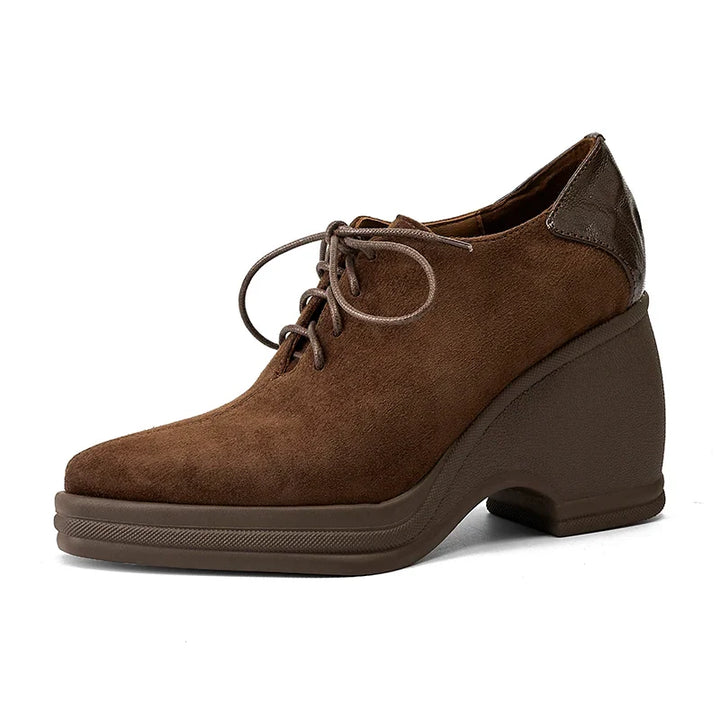 Emeline Lace Up Wedges