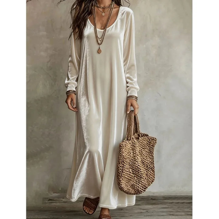 Odessa Velvet Finish Maxi Dress