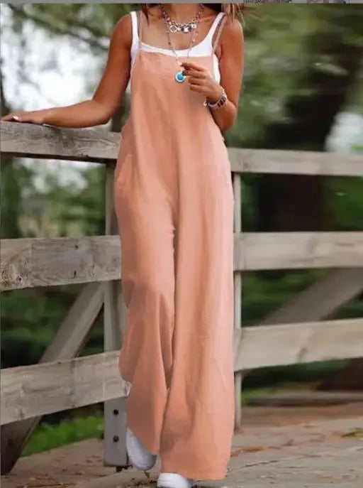 April Relaxed Wide Leg Jumpsuit