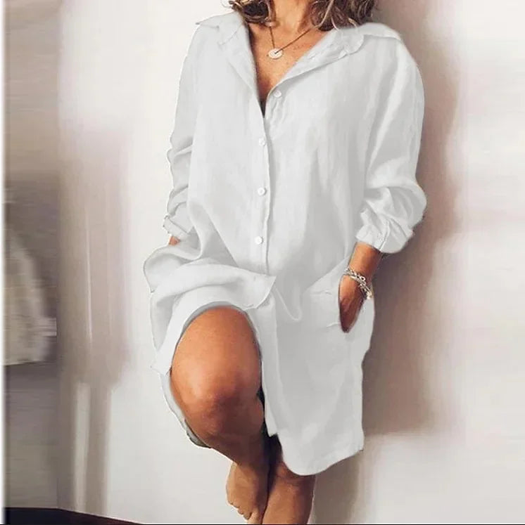 Ria Pocket Shirt Mini Dress