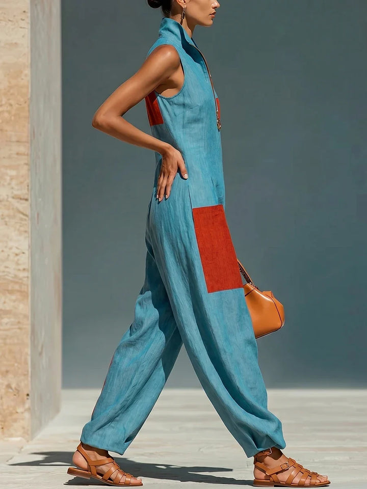 Isabel Contrast Patchwork Jumpsuit