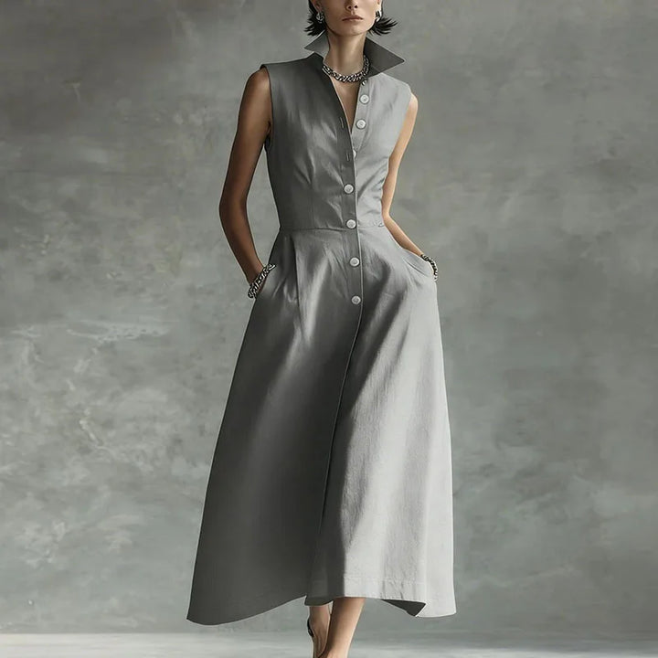 Renata Sophisticated Shirt Maxi Dress
