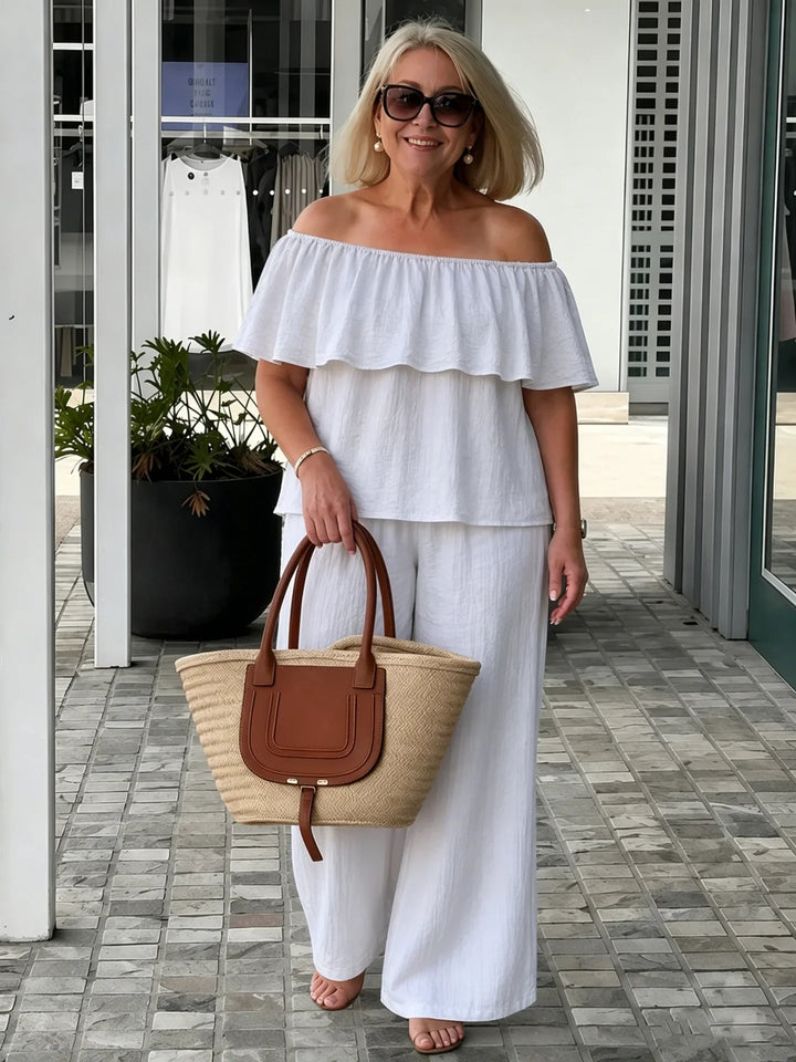 Emily Ruffle Pants Set