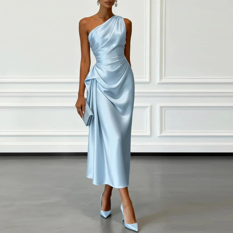 Paulina Satin Wedding Guest Dress