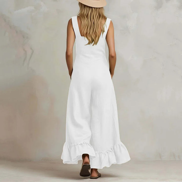 Vespera Ruffle Hem Jumpsuit