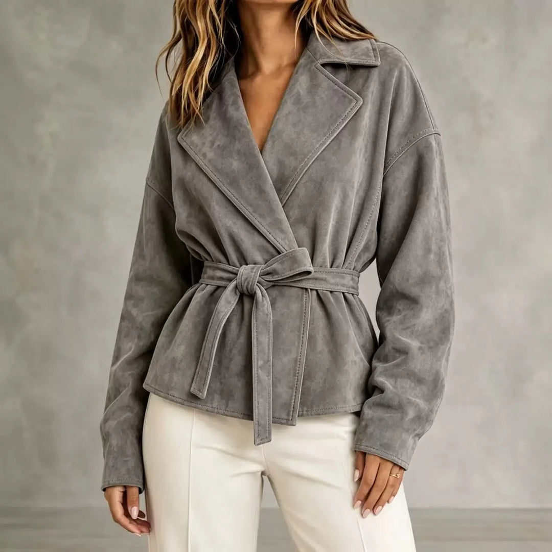 Marlena Lapel Wrap Jacket