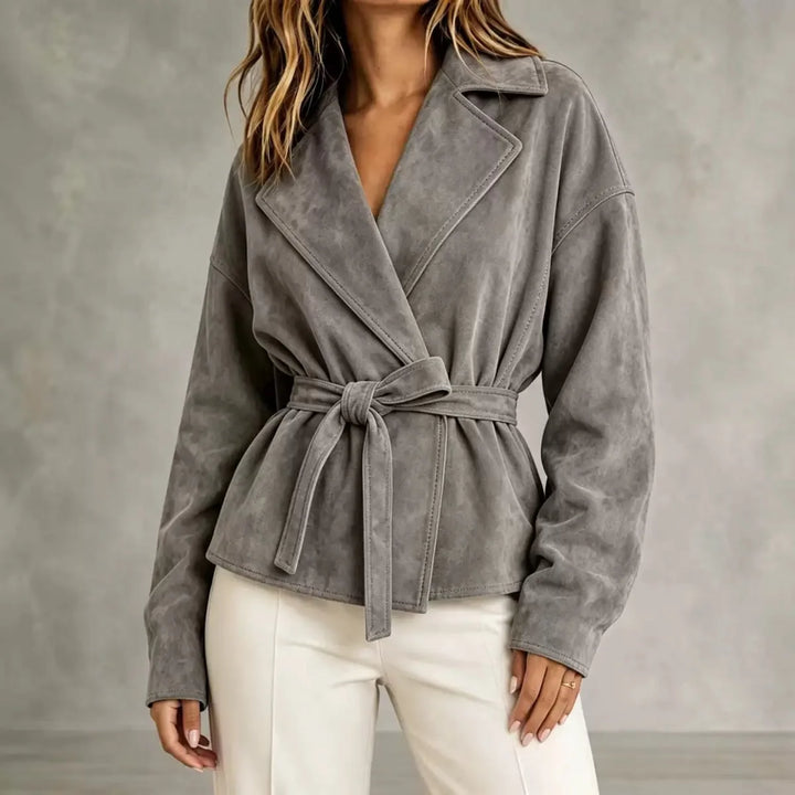 Marlena Lapel Wrap Jacket