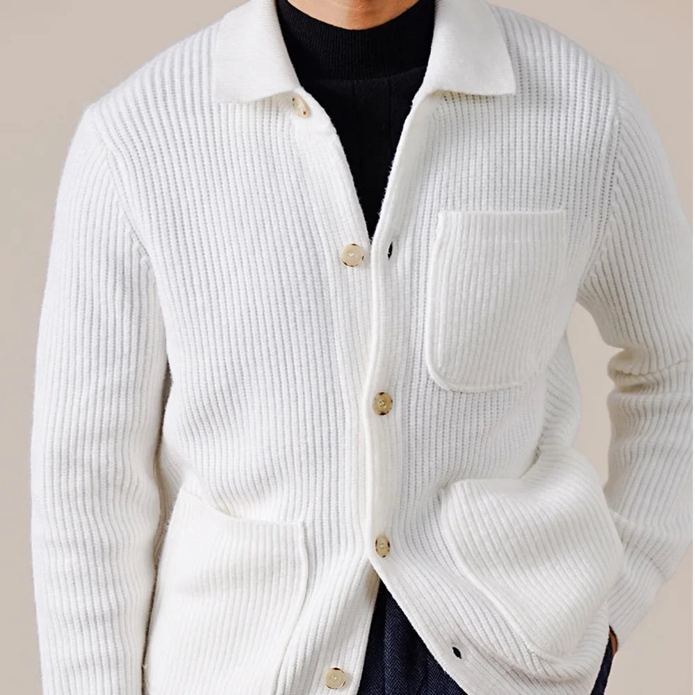 Ignatius Ribbed Knit Cardigan