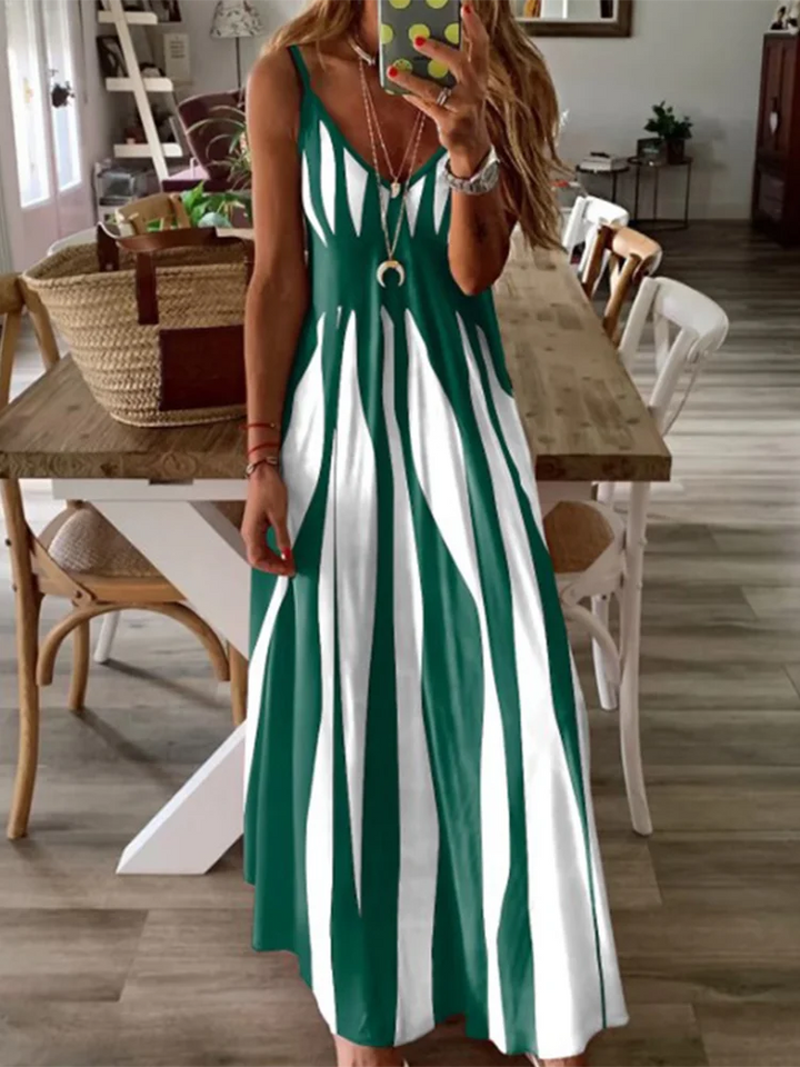 Matilda Relaxed Striped Maxi Dress