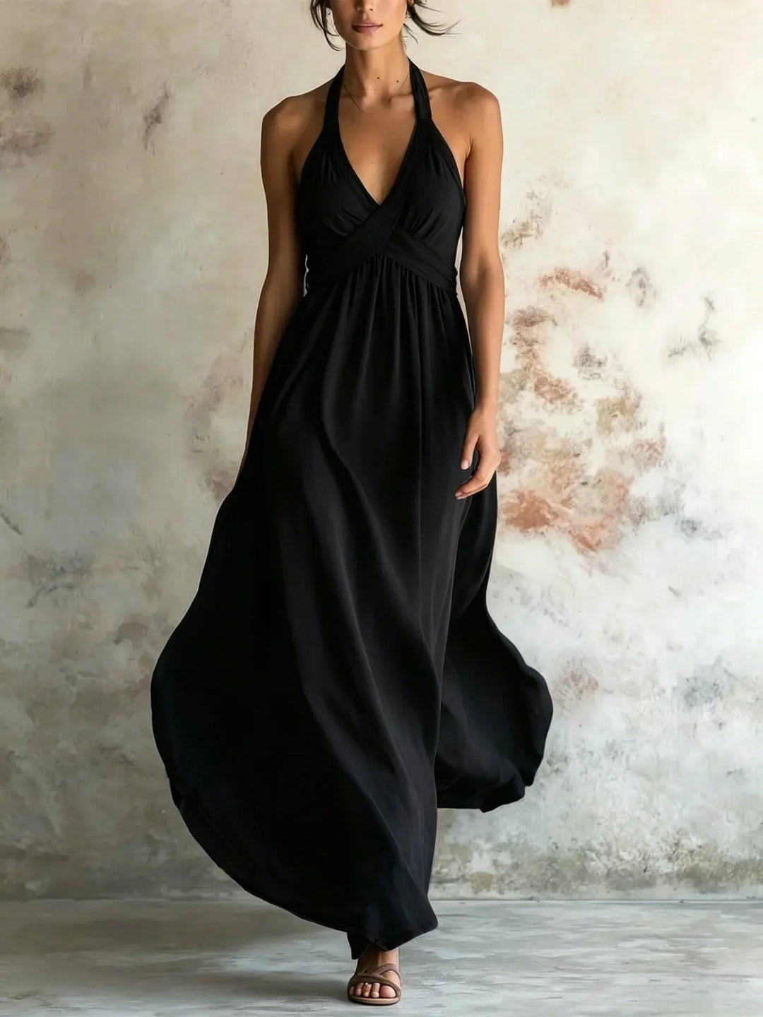 Elsinore Bohemian Backless Maxi Dress