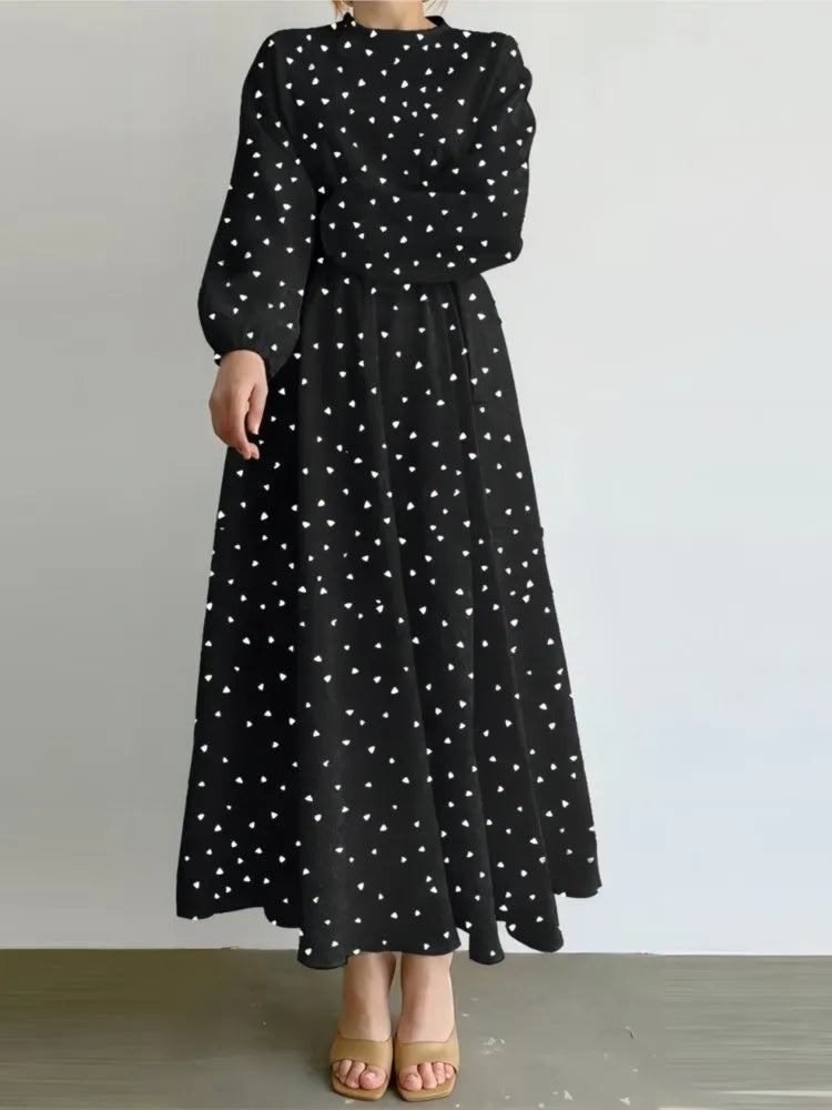 Mya  Polka Dot Maxi Dress
