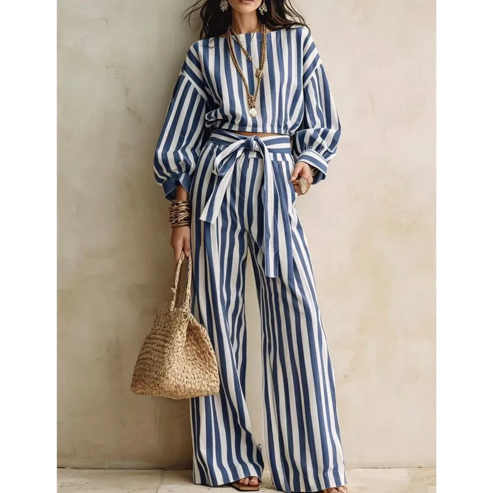 Abril Striped Matching Set