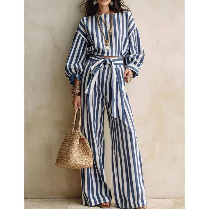 Abril Striped Matching Set
